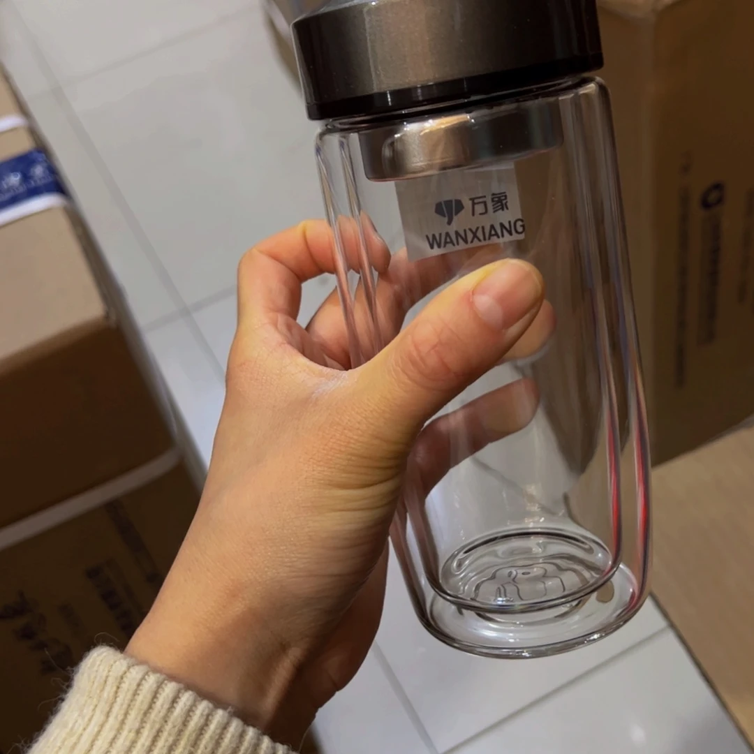 V406双层玻璃杯360➕被套