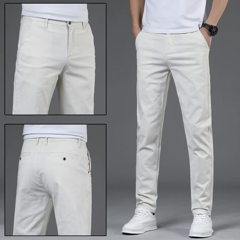 弹力男士裤子休闲裤长裤夏季潮男士青少年套装男15-18岁帅气新款