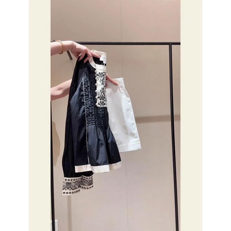 2025夏季韩系甜美别致独特漂亮上衣时尚洋气设计感小众亚麻衬衫