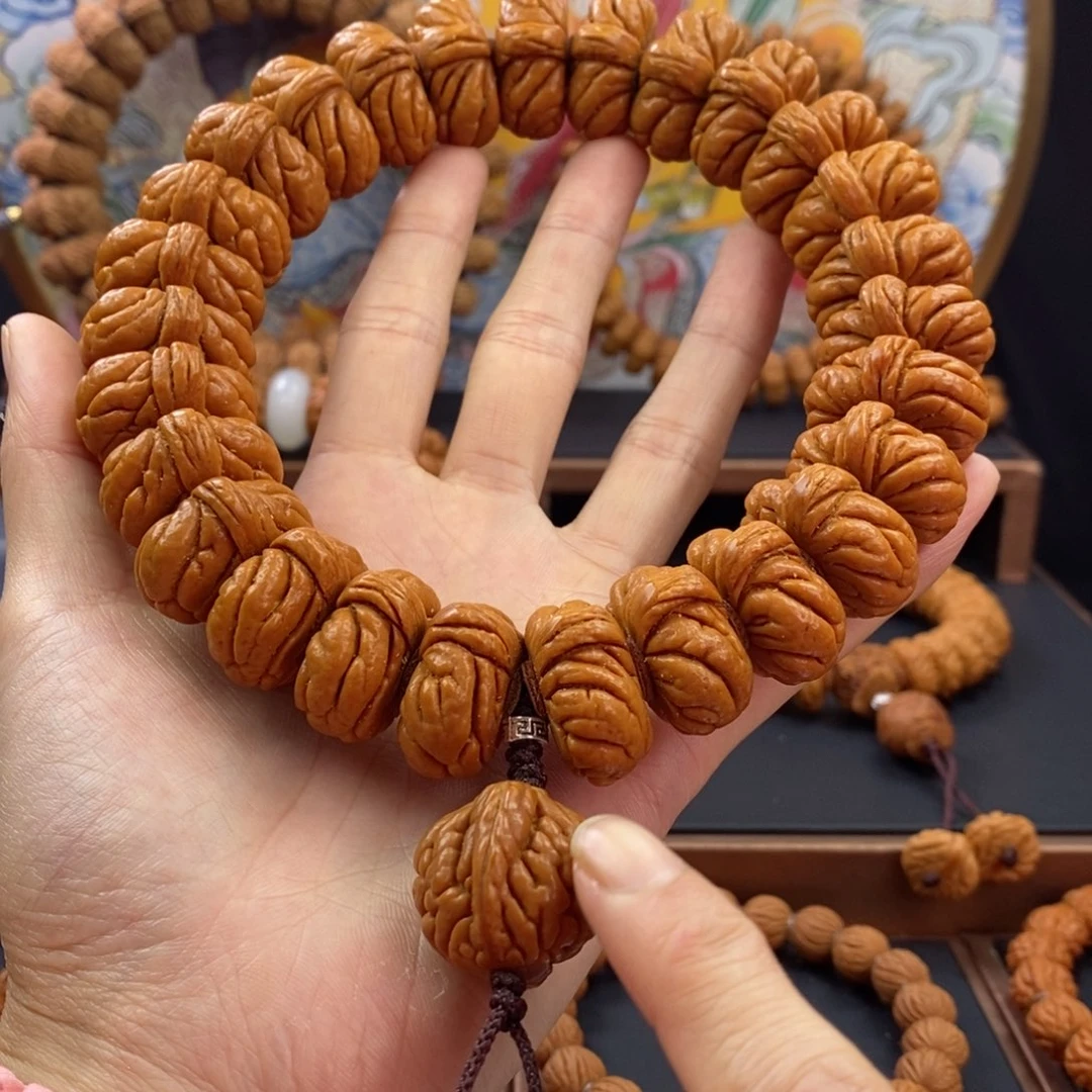 桃核手串龙纹桃核矮霸