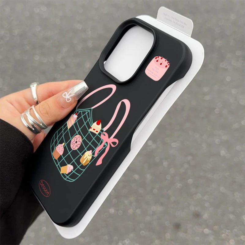 ins甜品小袋子半包软适用苹果16/15promax手机壳iphone14/12/1113