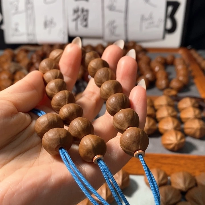 手串橄榄核2141精品蒜头南山小红铁16+2颗