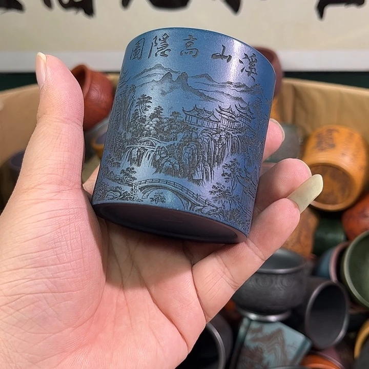茶杯紫砂全手工紫砂主人杯