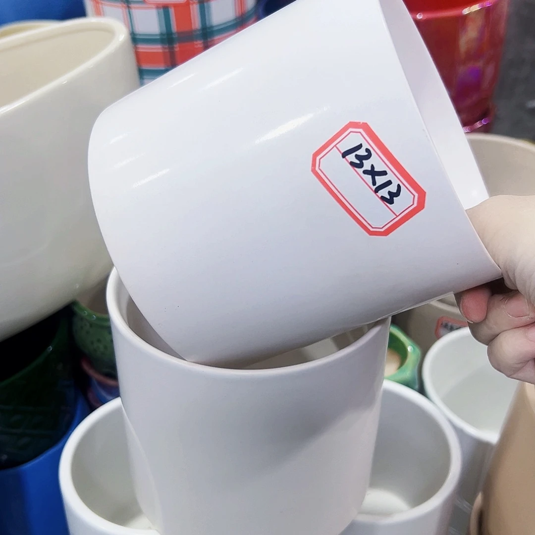 外贸尾单陶瓷花盆凑单10米包邮