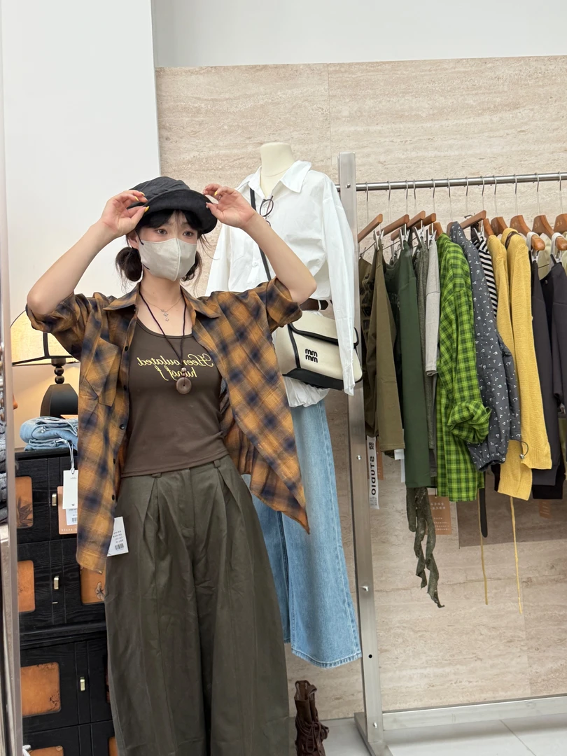 2025早秋韩系衬衫两件套