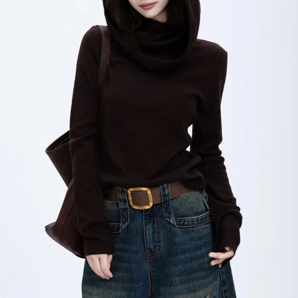 2025新款秋季韩系时尚长袖百搭显瘦时尚ins针织衫T恤女