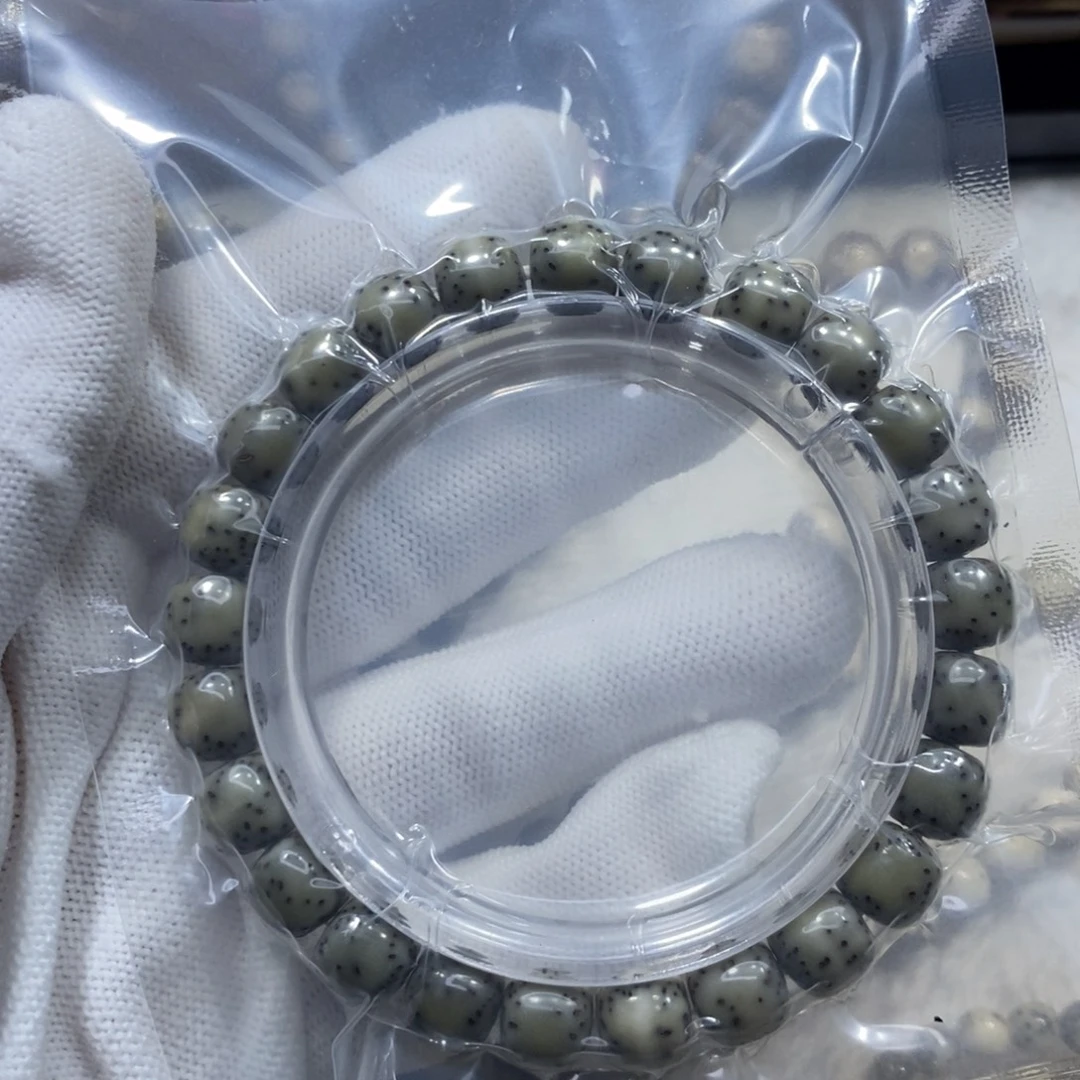 星月菩提手串绿幽灵10.9桶侧留白