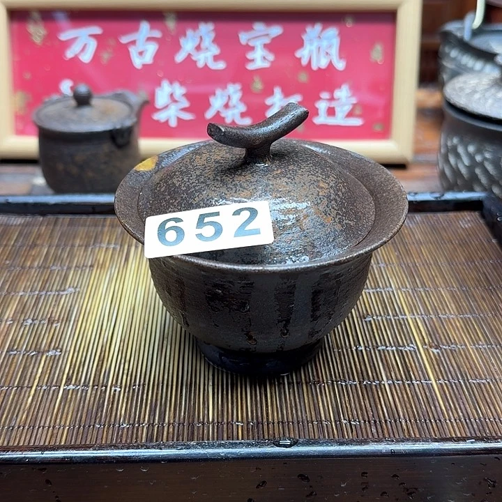 纯手工制作粗陶茶具