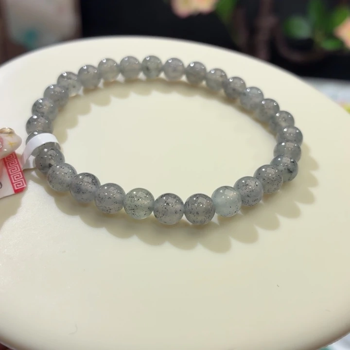 翡翠未镶嵌手链冰胶水墨丹青卡6.2