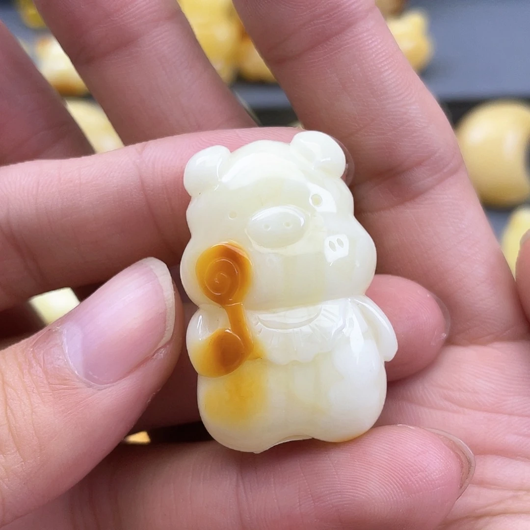 琥珀裸石未镶嵌蜜蜡