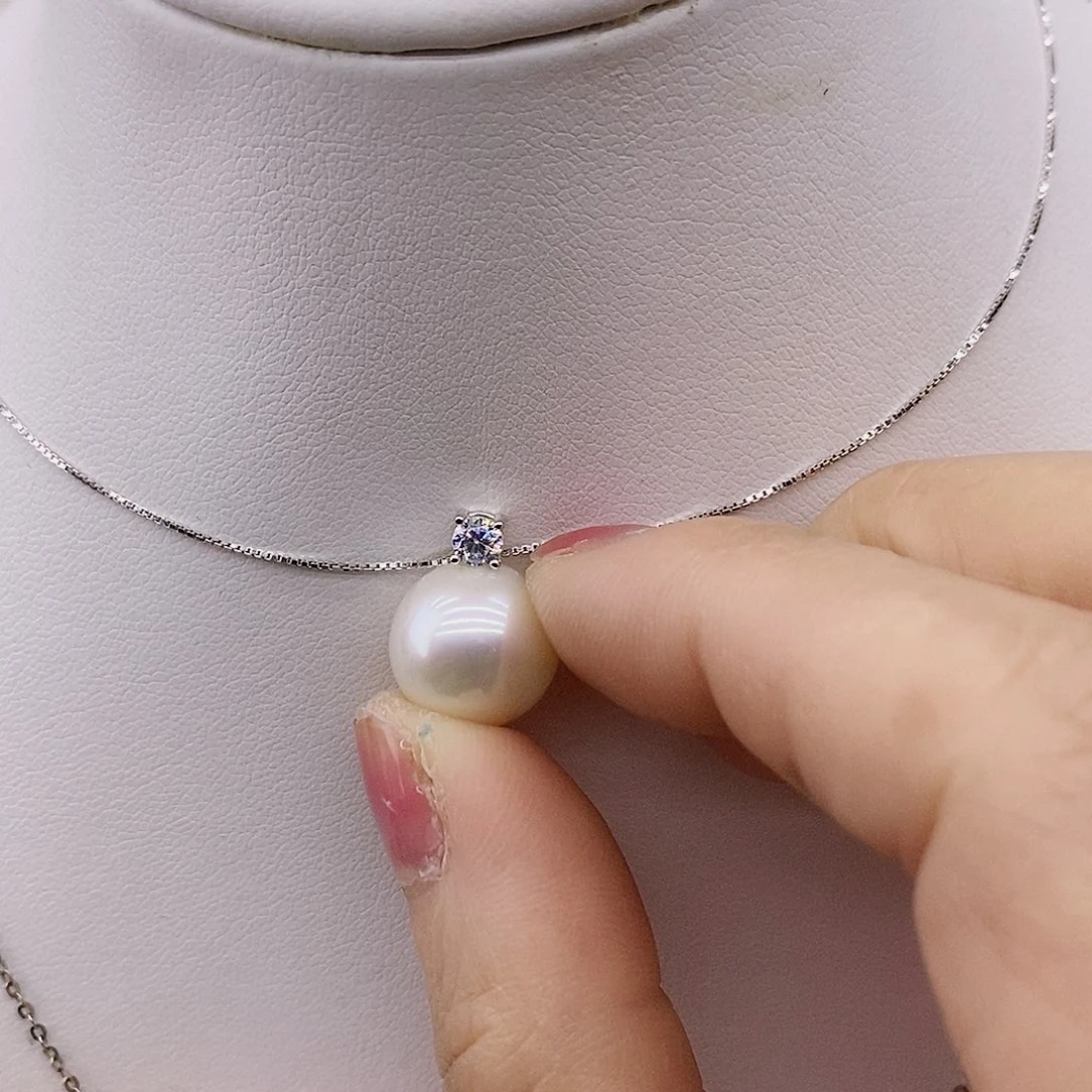 吊坠(赠链)银S925镶嵌淡水珍珠