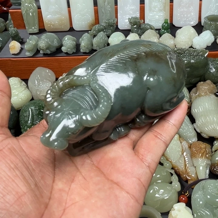 旺***仔和田玉未镶嵌挂件