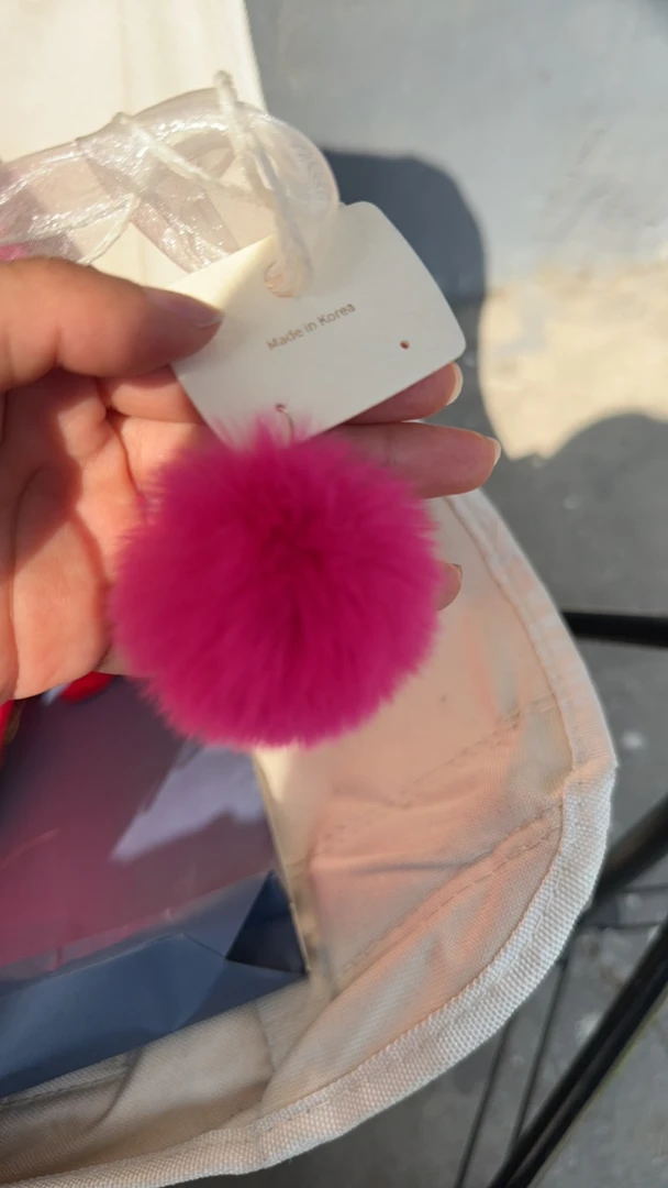 迷你兔毛毛耳环包钥匙扣挂饰可爱毛绒玩偶公仔挂件礼物特惠