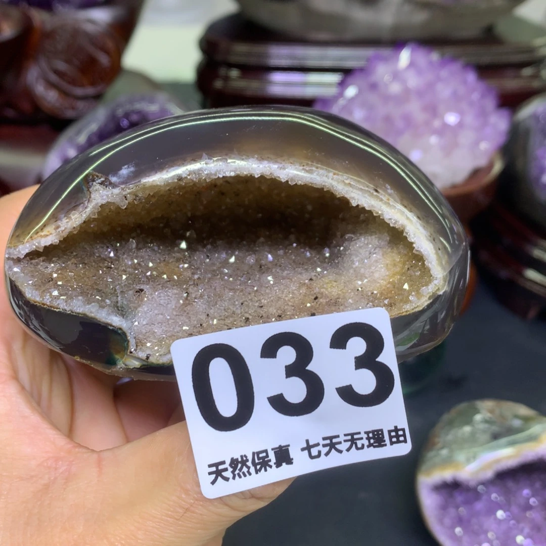 摆件未镶嵌紫晶水晶摆件