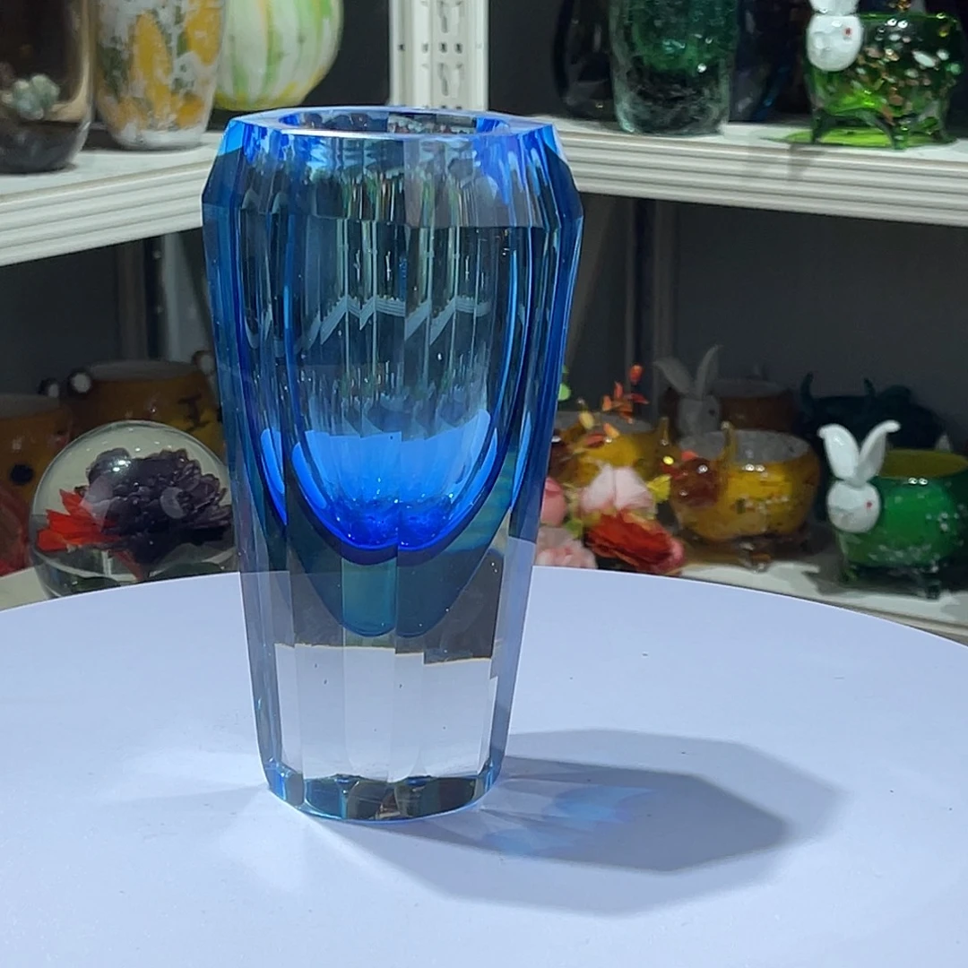 琉璃淄博琉璃，手工花瓶
