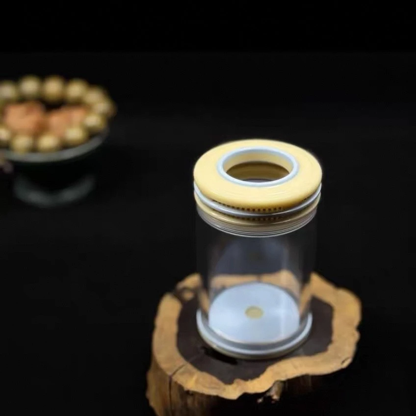 天津谭正品60直径小青柑款蝈蝈罐，双层竹窗设计