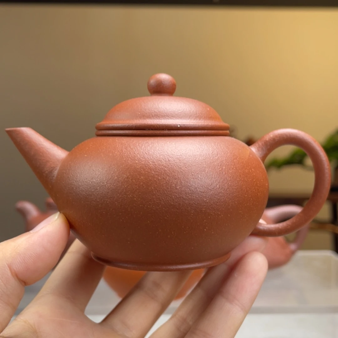 【闪购商品】茶壶紫砂l**x红降坡水平容量130cc