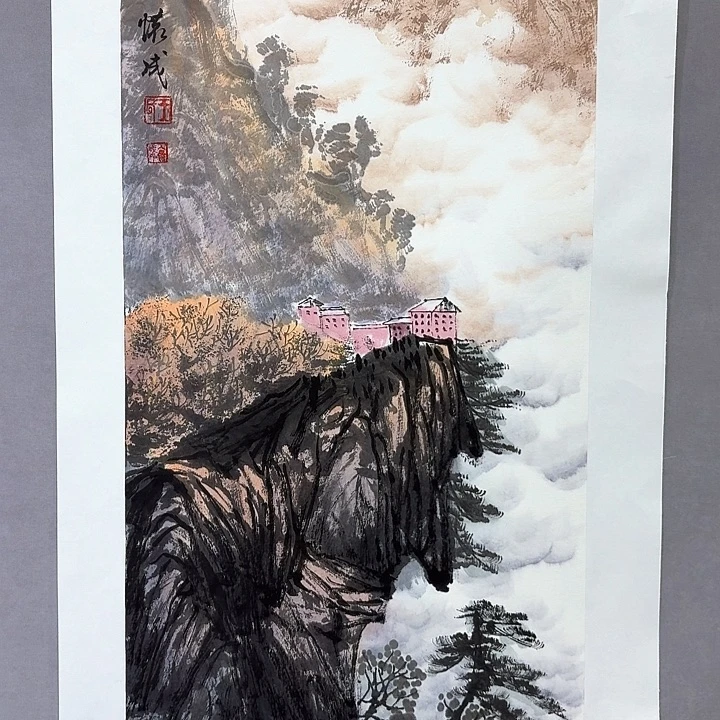 国画亲笔手绘放心去藏