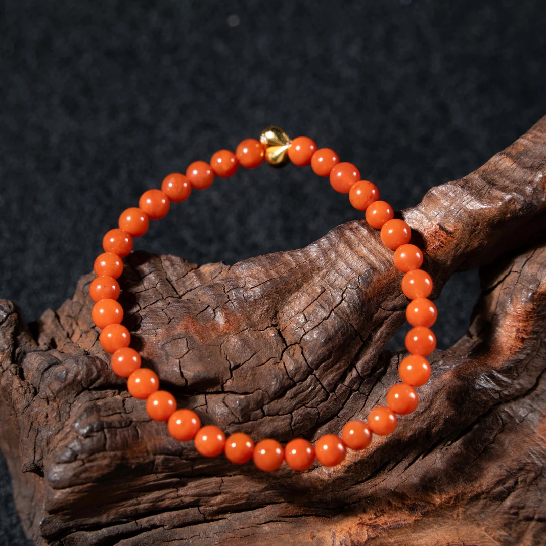 5mmY南红DIY手串/982002099【多样性发一】