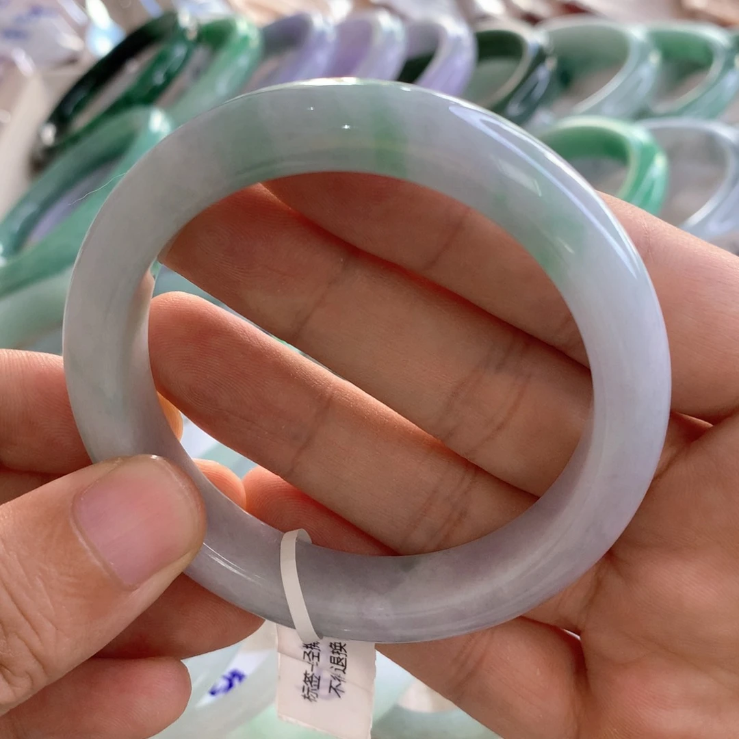 翡翠手镯未镶嵌54.7梦幻紫