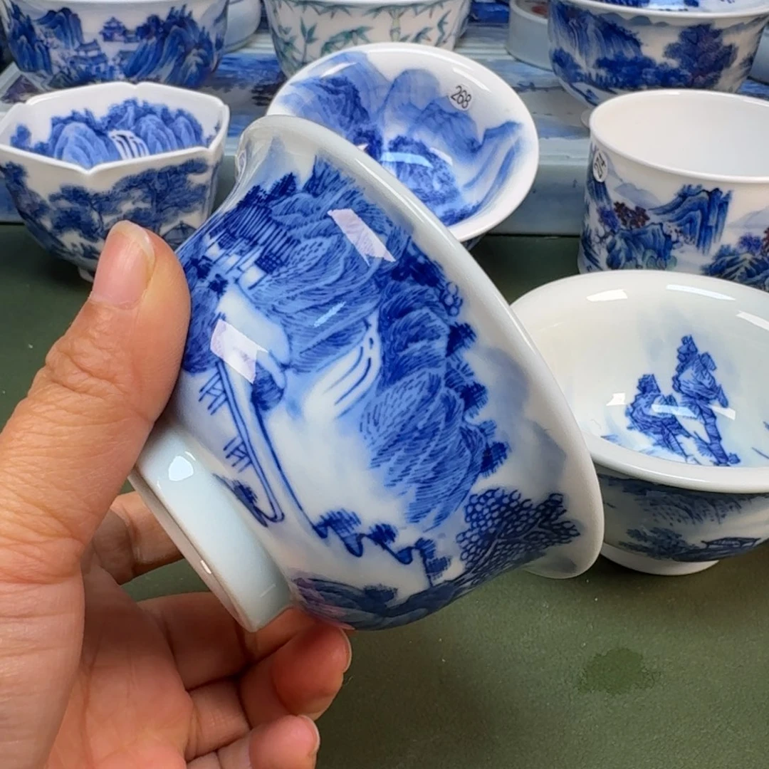 陶景德镇纯手绘茶具圆圆284