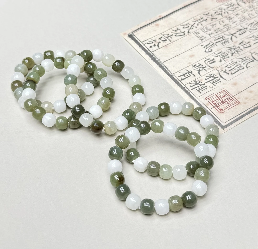 多宝多福·和田玉糖果色手串10mm老型珠(多样性发其一)