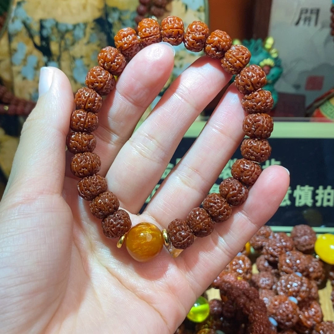 金刚菩提手串单圈1.0深琉。