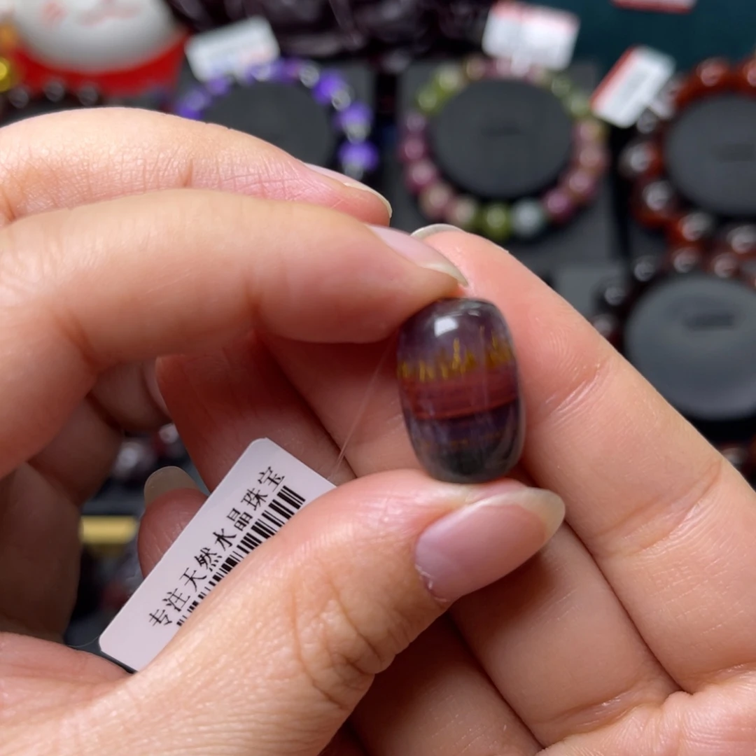 水晶手链未镶嵌极光四色桶珠