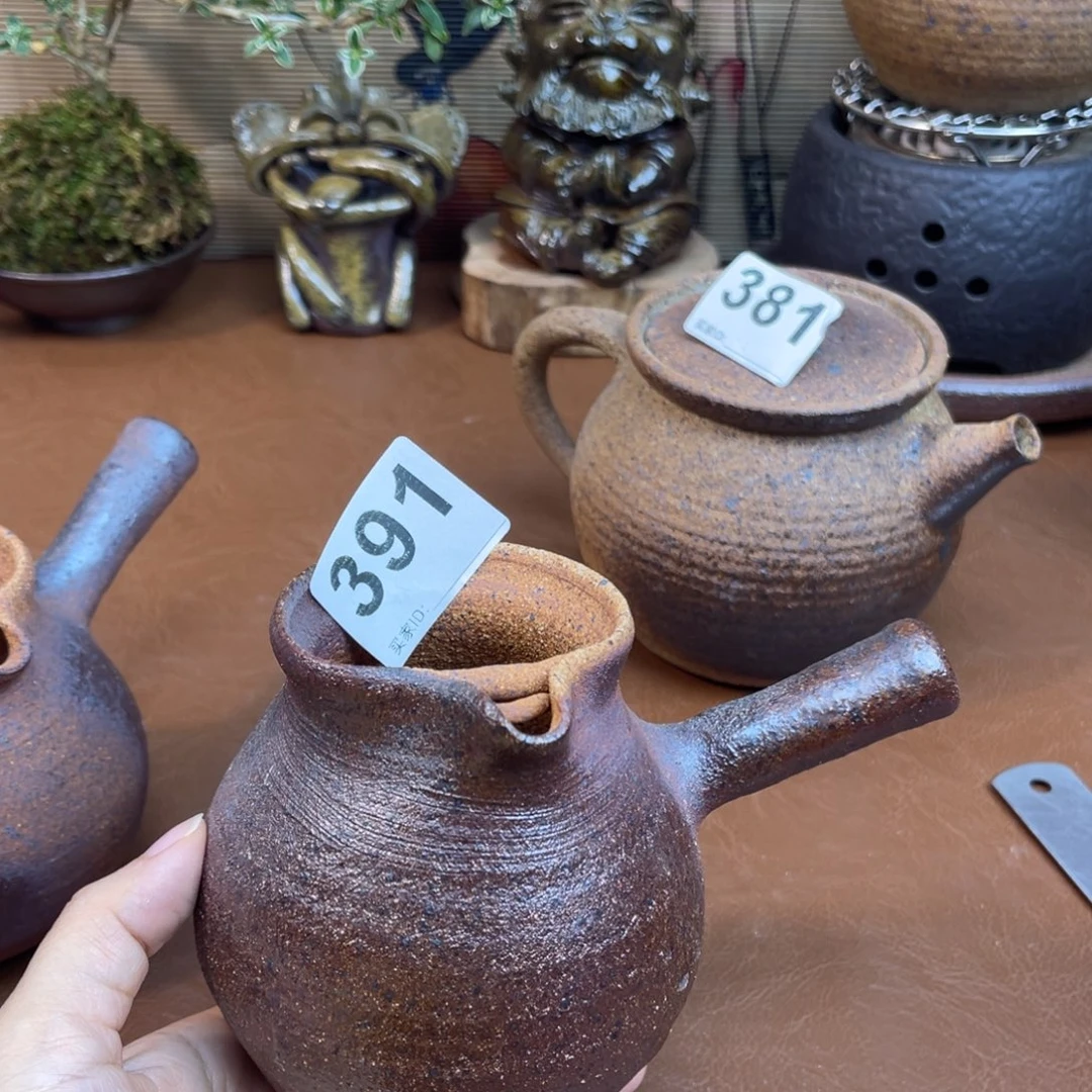 燎***原柴烧粗陶烤茶罐一物一拍300