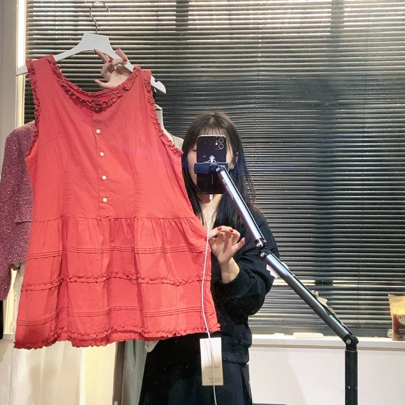 【闪购商品】红色无袖