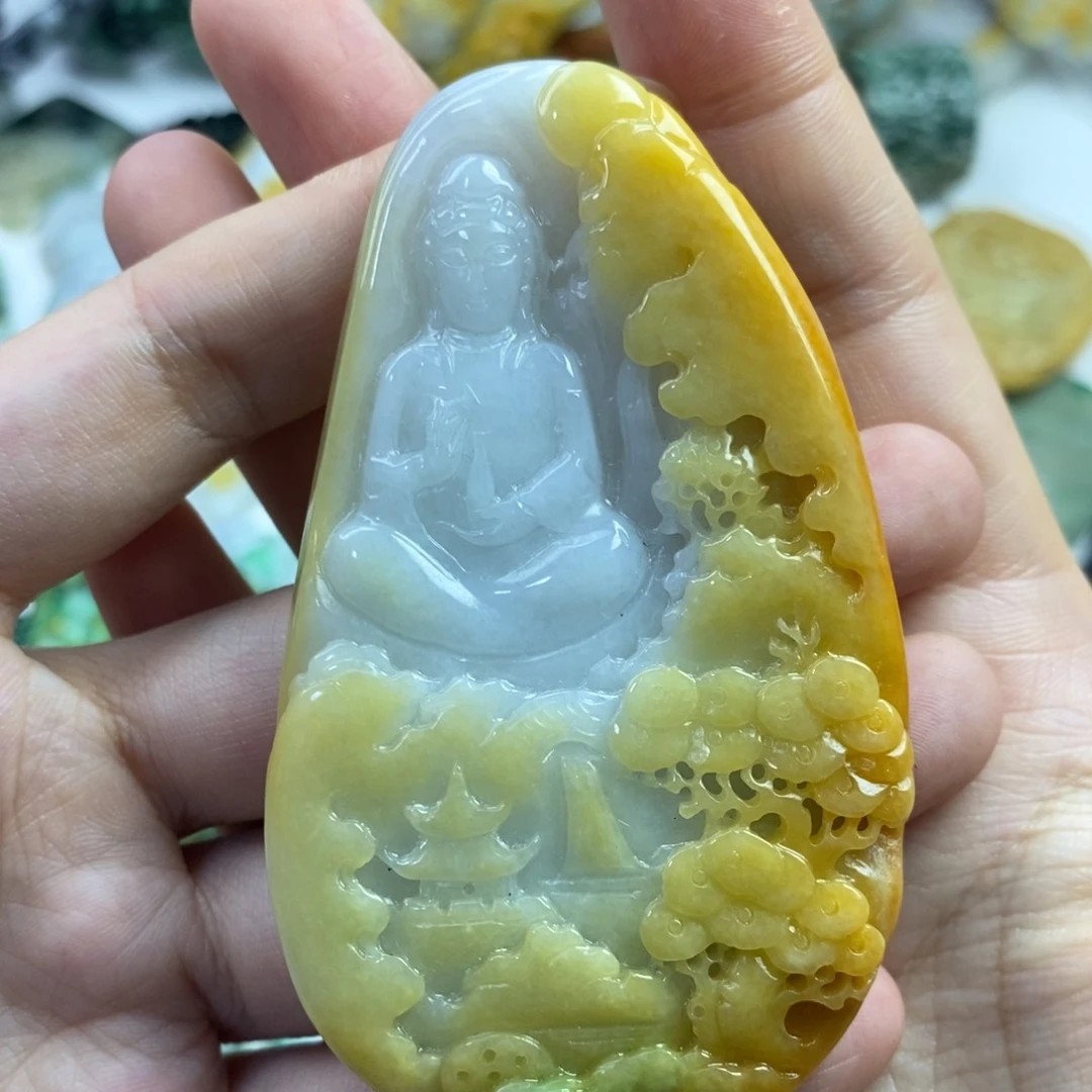 翡翠未镶嵌颈饰•*•吊坠