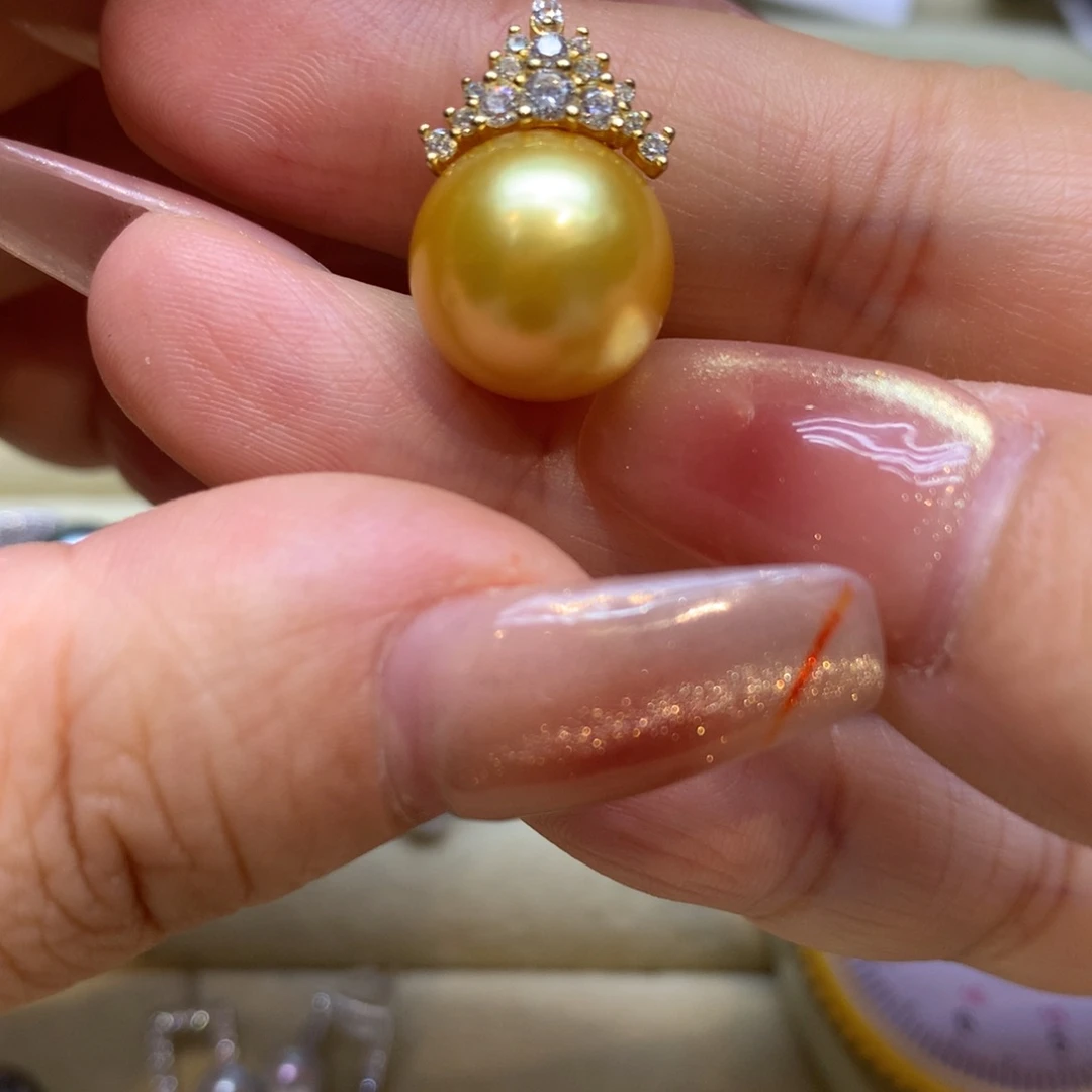 颈饰银S925镶嵌海水珍珠