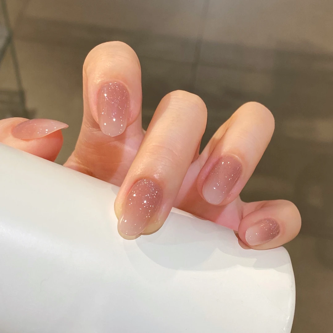 西柚多多 蝶诗雾  纯手工定制美甲贴片 秋冬纯欲定制穿戴甲10片