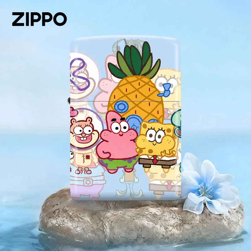 ZIPPO/之宝打火机正品海绵宝宝派大星可爱煤油送男生情侣礼物DYJ1