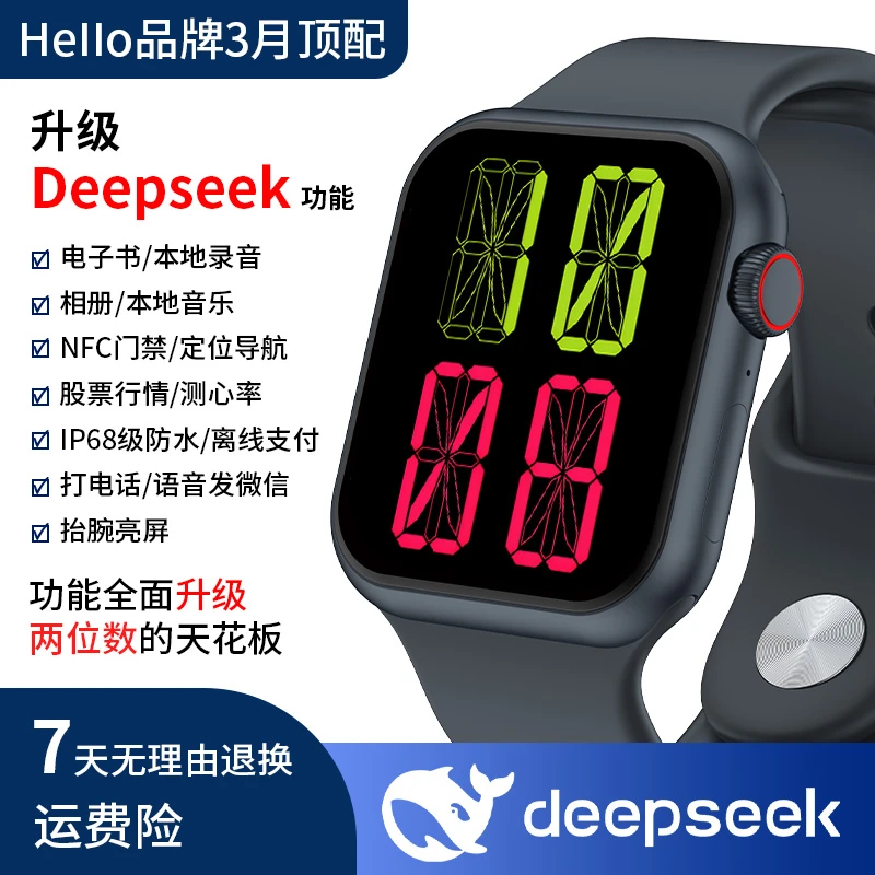 helloplum&Lewear/乐唯联名品牌新款智能手表多功能长手表watch