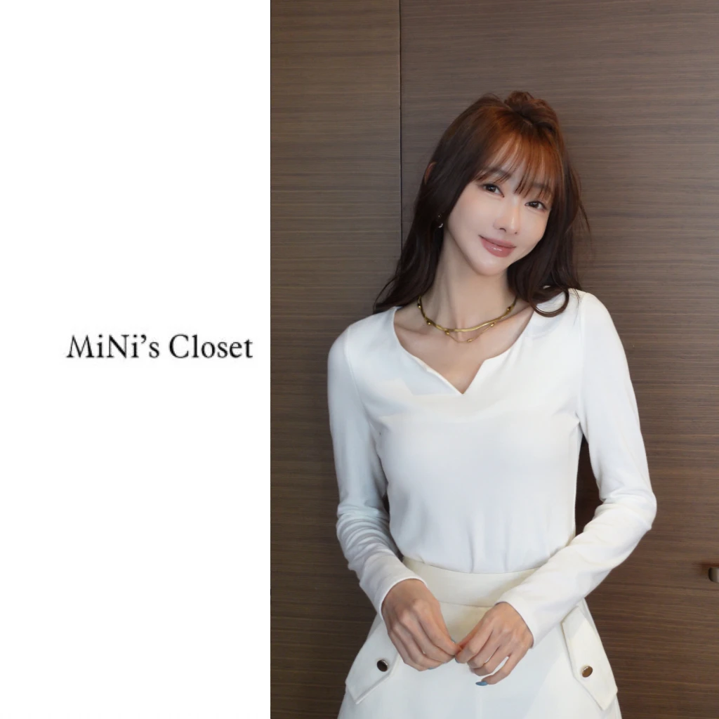 【MiNi推荐】韩版高级内搭修身显瘦气质长袖t恤别致上衣JE2024