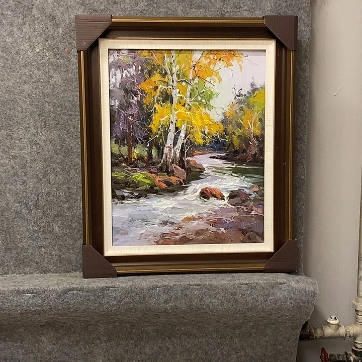 油画带外框画芯尺寸50x40cm