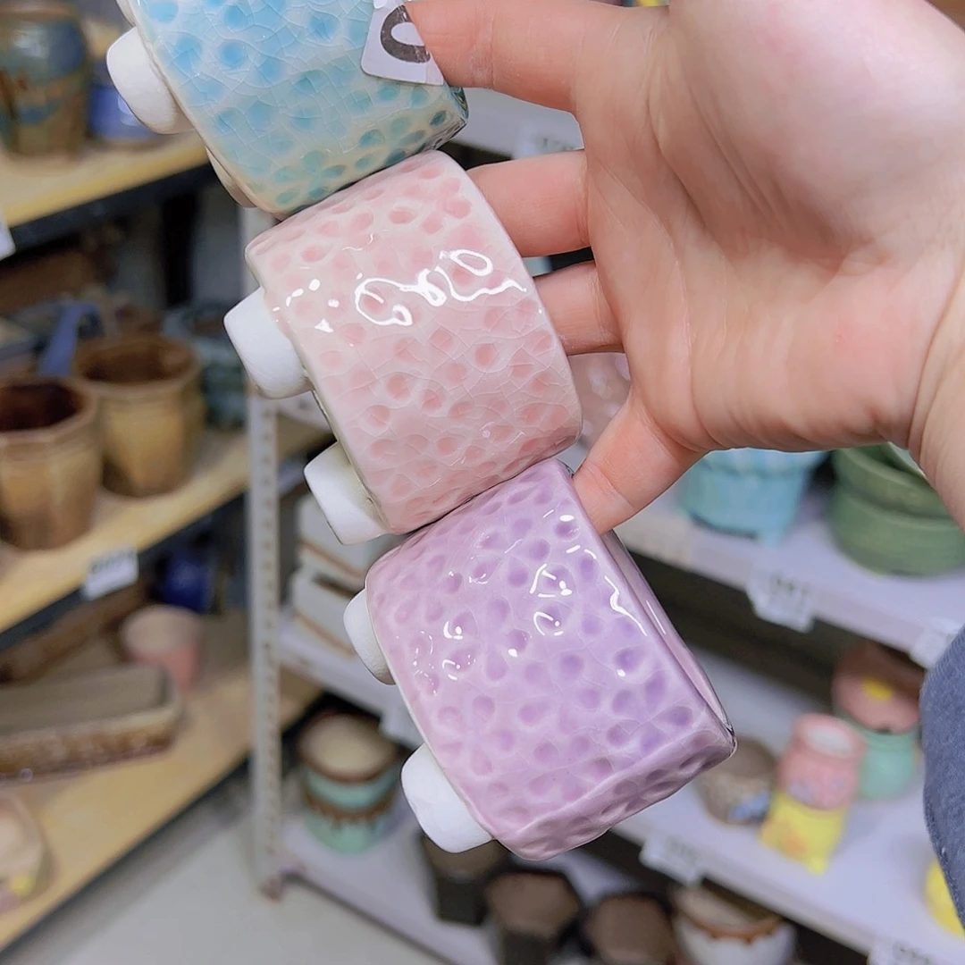 红陶陶瓷花盆当场满12包邮