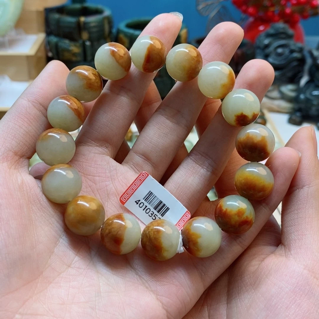 透闪石质玉手串未镶嵌八****弟