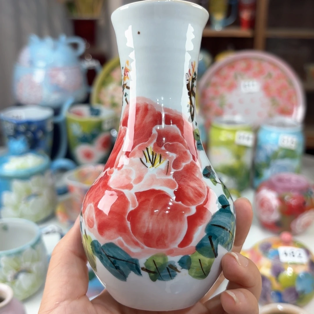 景德镇手绘高温釉下彩陶瓷茶具
