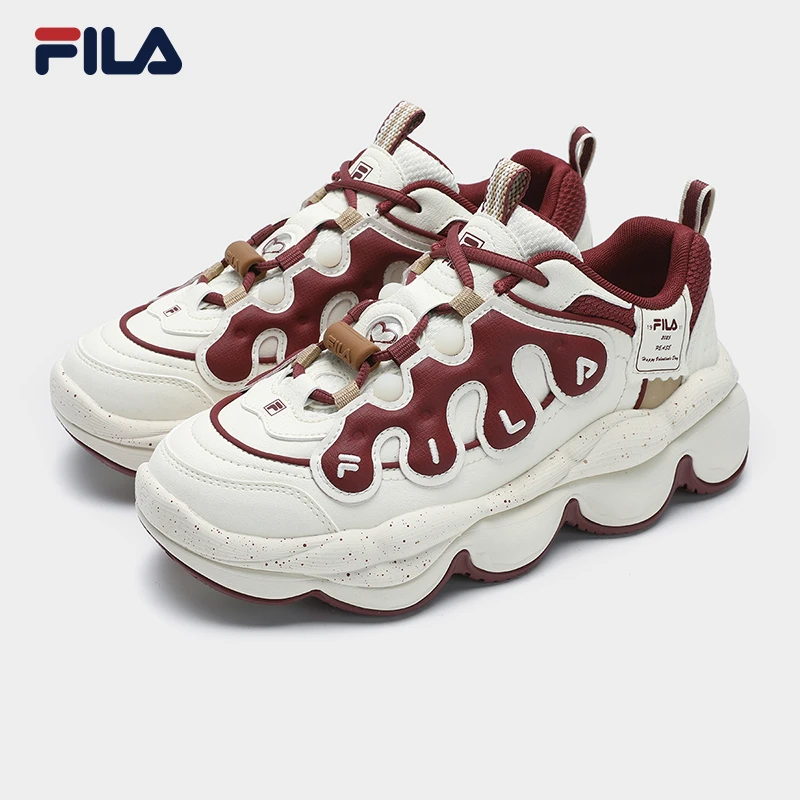 Fila/斐乐情侣款【情人节限定豌豆鞋】春季新款厚底休闲百搭老爹鞋