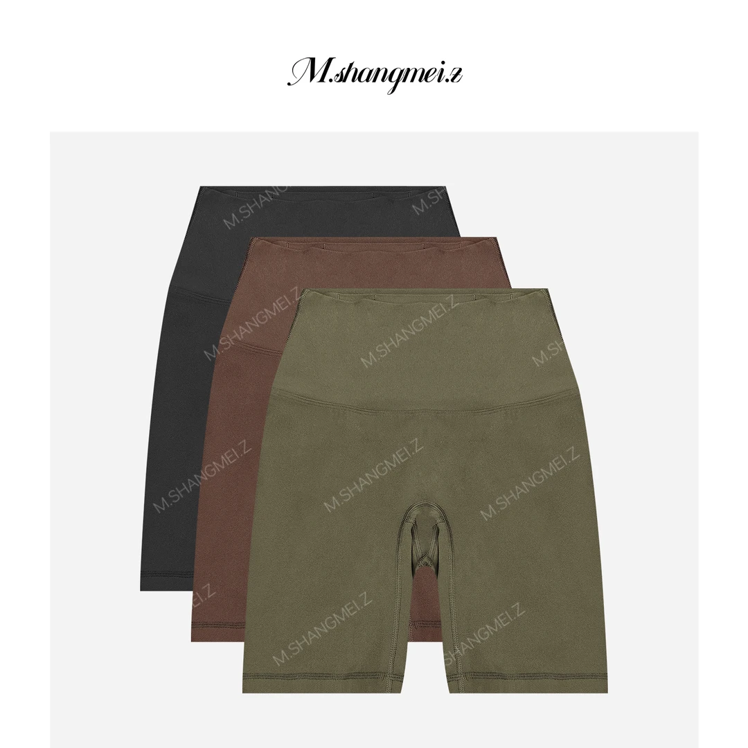 M.SHANGMEI.Z/沐熙【零感瑜伽裤】美大哥显瘦高腰紧身打底裤X072737