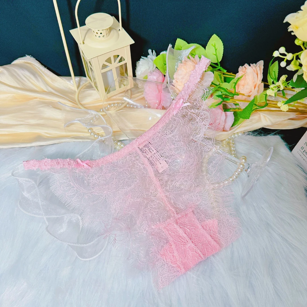 睫毛蕾丝法式浪漫半透明公主式纯欲日系百搭内裤女性感风