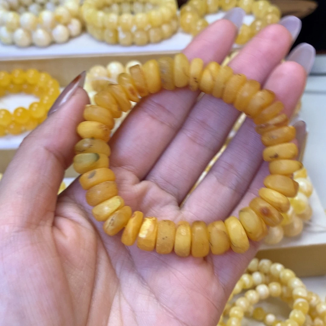 蜜蜡未镶嵌手串福利钱串子11.5mm