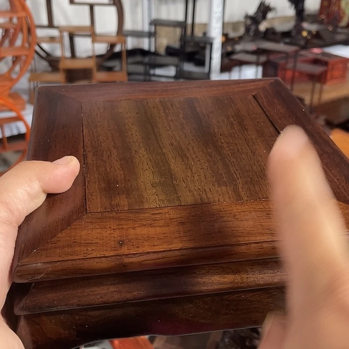 香榧木红木底座工艺品20公分