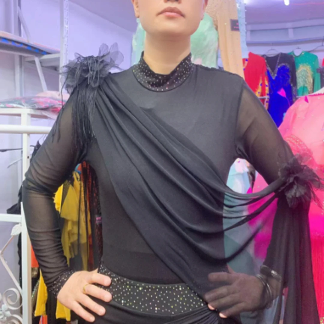 花仙子肩上花连体上衣