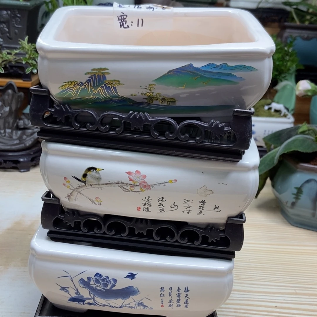 瓷片陶瓷花盆陶瓷艺术