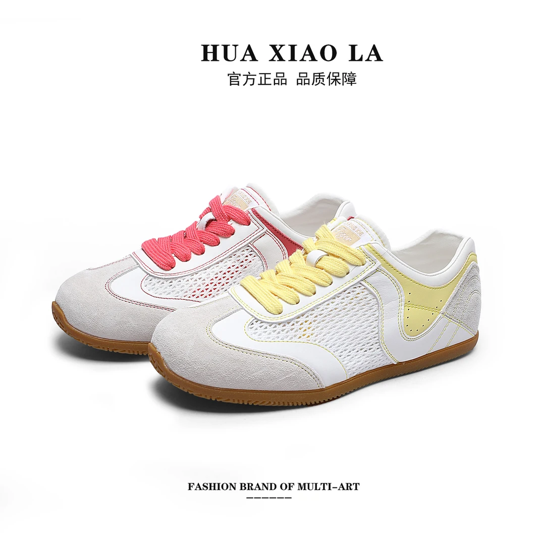 婲小拉||2025春夏新款时尚休闲鞋平底舒适轻奢复古透气阿甘鞋