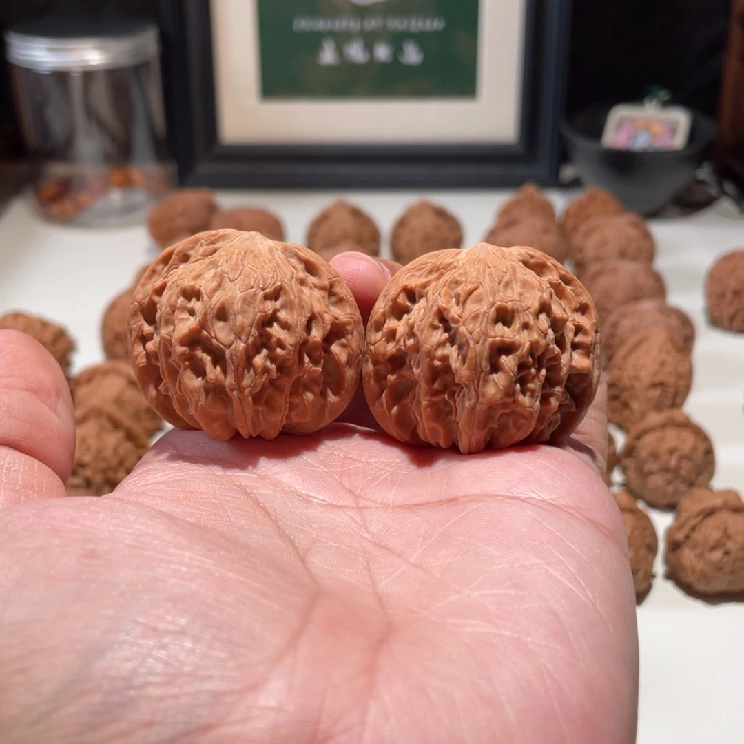 文玩核桃吊坠文玩核桃房山一代磨盘41全品