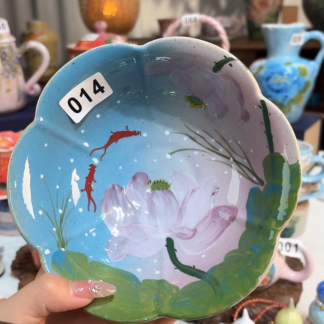 景德镇手绘高温釉下彩陶瓷茶具